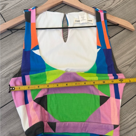 Mara Hoffman Geometric Rainbow Cut Out Midi Dress - Size Small - Picture 7 of 8